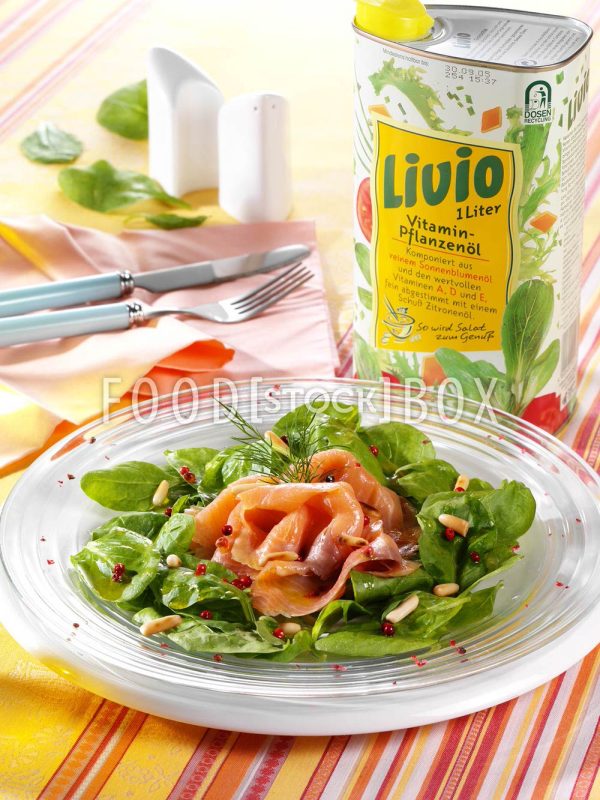 Spinatsalat mit Räucherlachs 1
