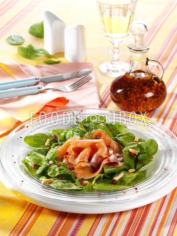 Spinatsalat mit Räucherlachs 3