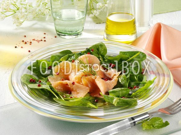 Spinatsalat mit Räucherlachs 4