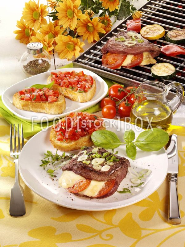 Steak mit Mozzarella-Füllung