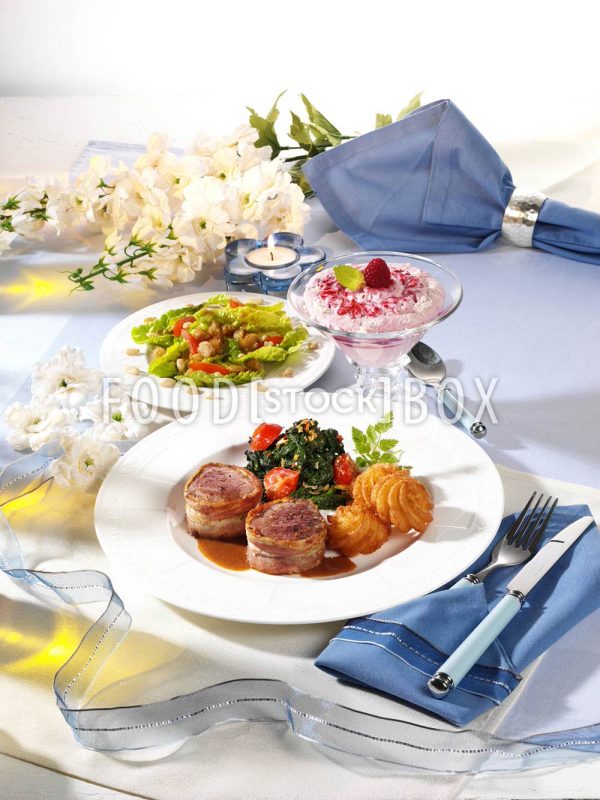 Schweinemedaillons mit Spinat 3