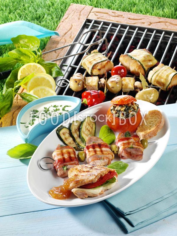 Heilbutt-Zucchini-Rollen