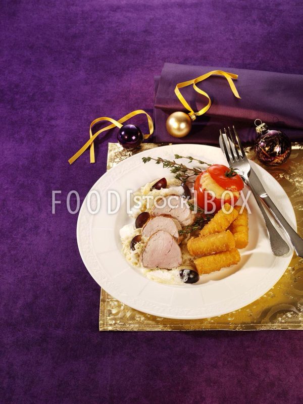 Schweinefiletbraten mit Rahmkraut