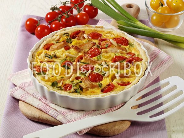 Tomaten-Geflügel-Quiche 2