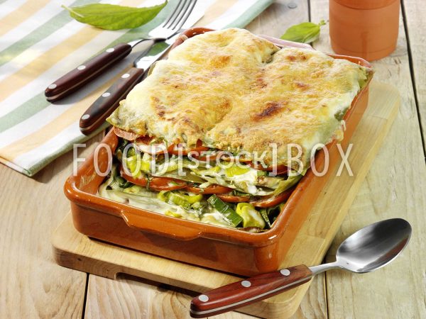 Tomaten-Lauch-Lasagne