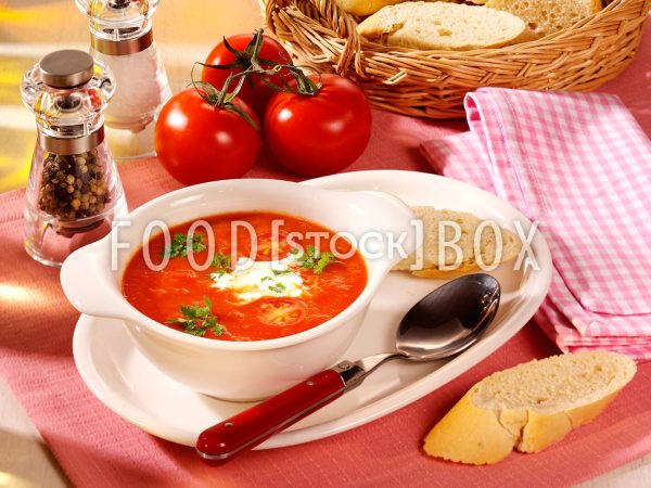 Tomatensuppe mit Sahne 2