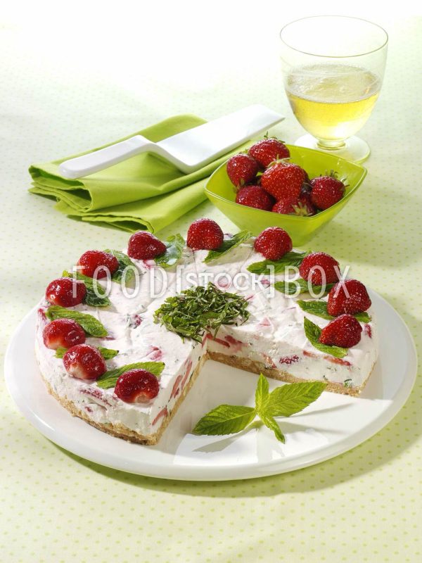Torte mit Minze