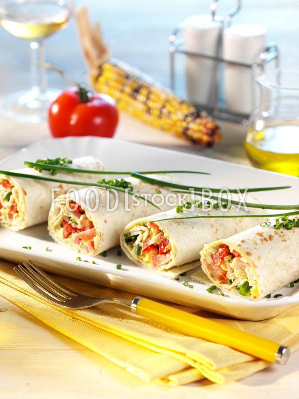 Gefüllte Avocado-Tortillas