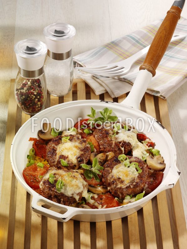 Überbackene Pizza-Frikadellen