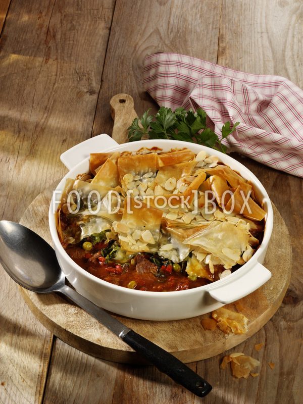 Überbackenes Gulasch