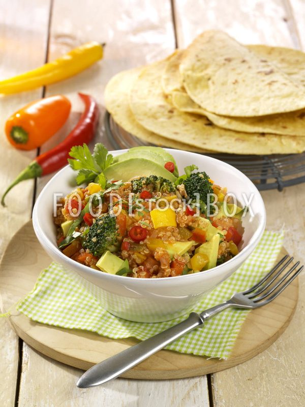 Veganes Chili con Quinoa