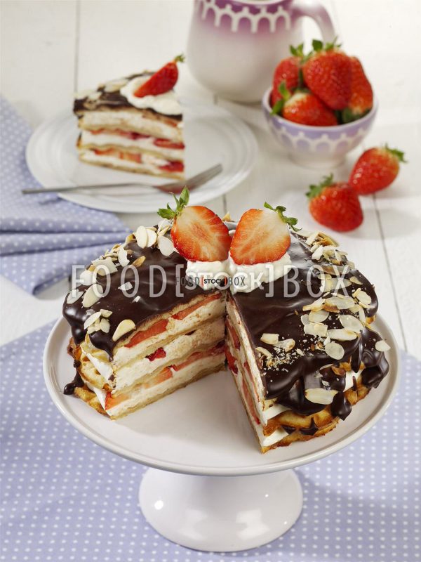 Waffel-Erdbeertorte