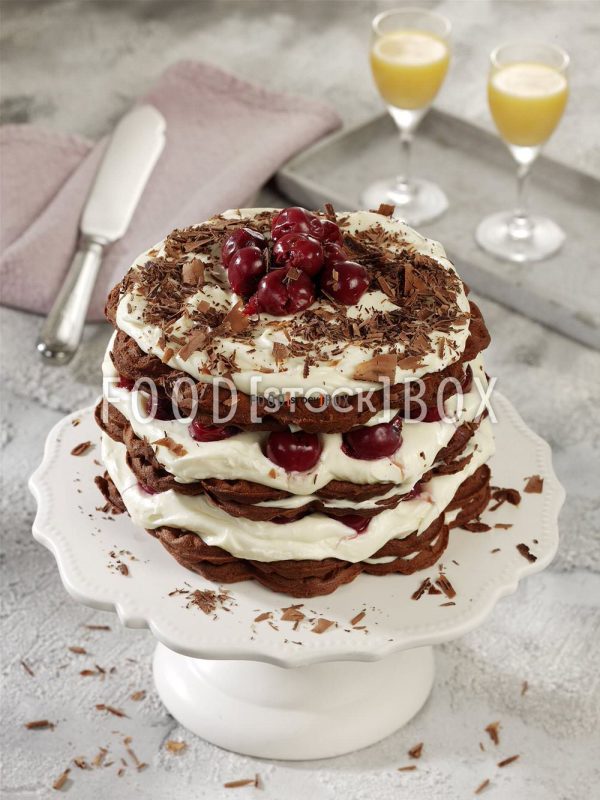 Waffeltorte Eierlikör-Kirsch