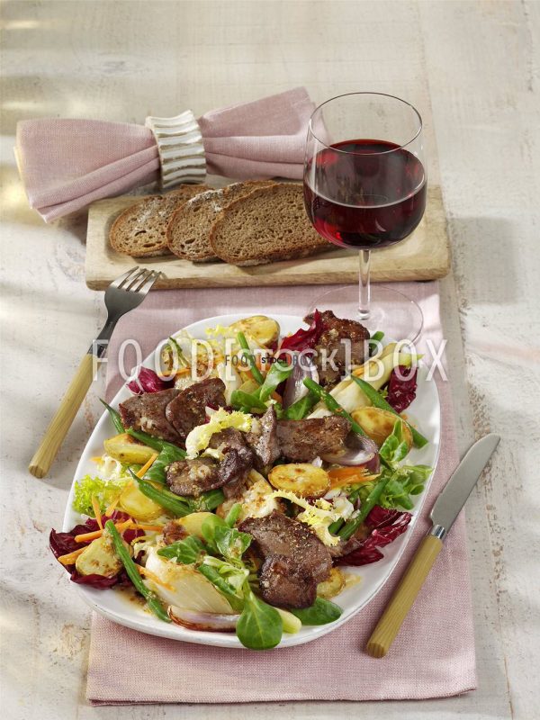 Warmer Rindfleischsalat mit Senfdressing