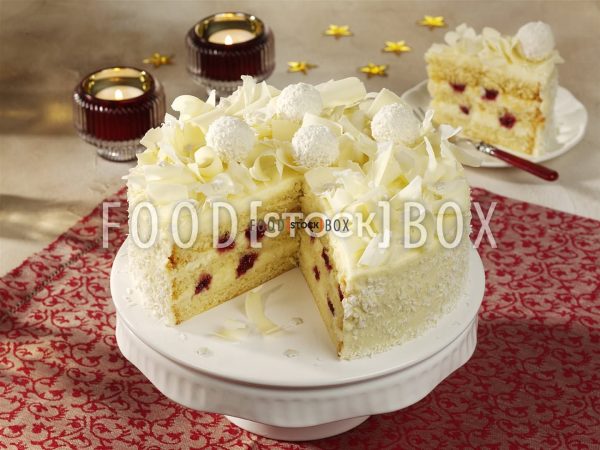 Festliche weiße Schokotorte