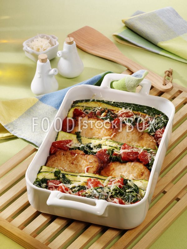 Zucchini-Schnitzelauflauf