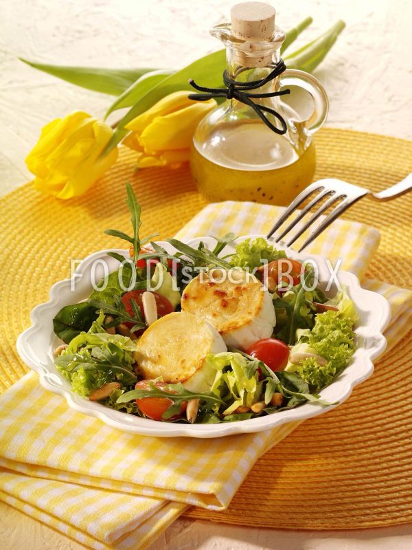 Überbackener Ziegenkäse auf Salat 4