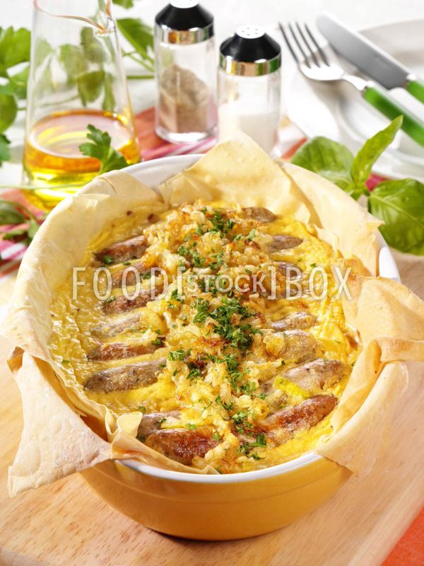 Würstchen-Quiche