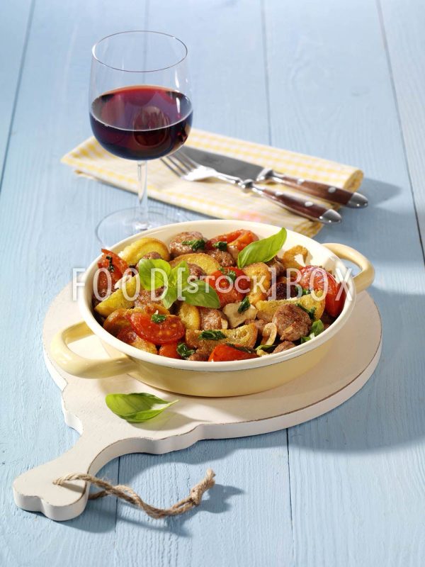 Wurstpfanne mit Tomaten 1