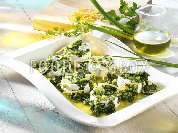 Ziegenkäse mit Kräuter-Vinaigrette 2