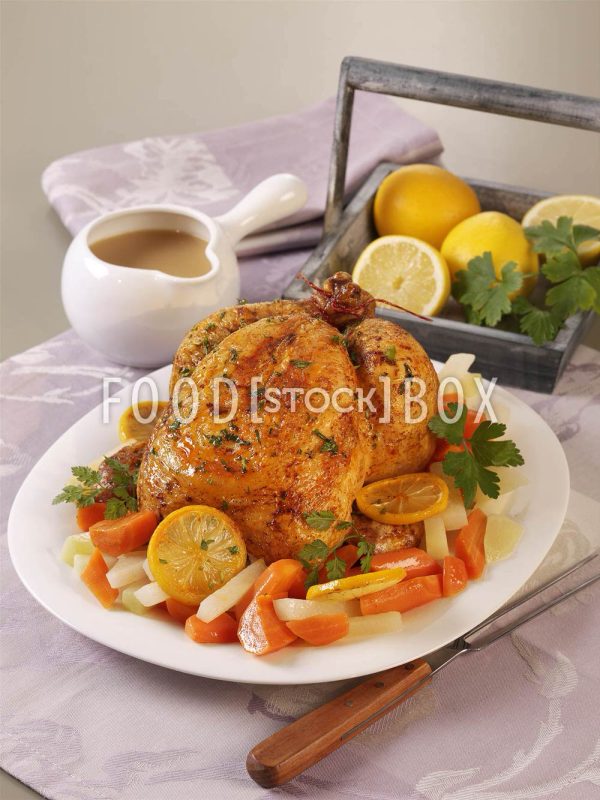 Zitronen-Hähnchen mit Kohlrabi
