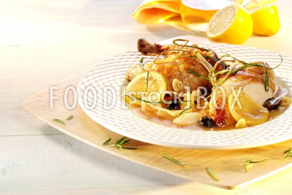 Zitronenhähnchen mit frittiertem Thai-Knoblauch
