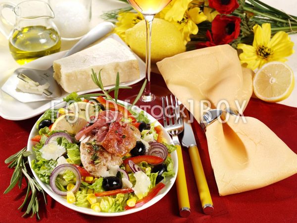 Zitronenschnitzel auf Bauernsalat 2